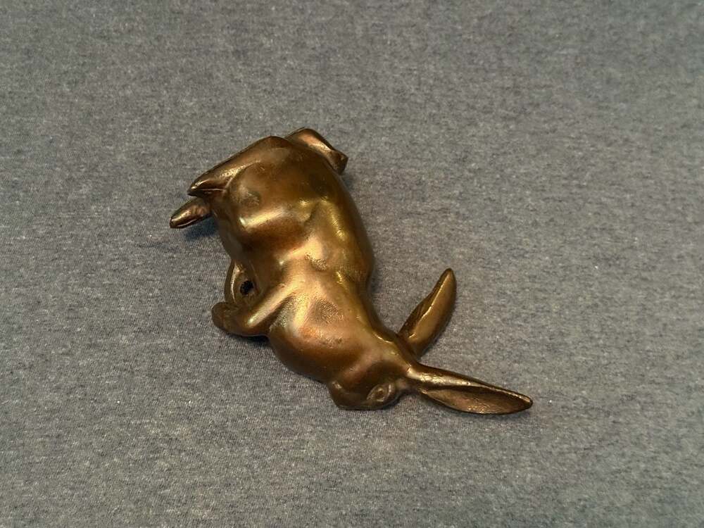 Vintage Cast Bronze Rabbit - Picture 5 of 6